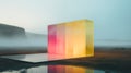 Minimalist Architecture: Bright Light Building With Colorful Blocks