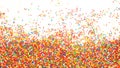 Colorful rainbow sprinkles background Royalty Free Stock Photo