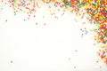 Colorful rainbow sprinkles backgroung Royalty Free Stock Photo