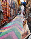 Colorful Rainbow Street in Morocco