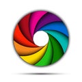 Colorful rainbow swirl Royalty Free Stock Photo