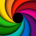 Colorful rainbow swirl Royalty Free Stock Photo