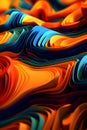 Colorful rainbow waves as abstract background wallpaper