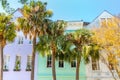 Colorful Rainbow Row Charleston, South Carolina Royalty Free Stock Photo