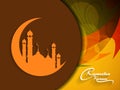 Colorful ramadan kareem background design.