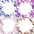 Colorful random diagonal stripe pattern background set Royalty Free Stock Photo
