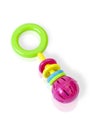 Colorful rattle baby toy Royalty Free Stock Photo