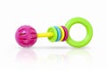 Colorful rattle baby toy Royalty Free Stock Photo