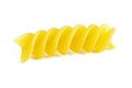Colorful raw fusilli macaroni Royalty Free Stock Photo