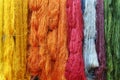 Colorful raw silk thread Royalty Free Stock Photo