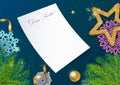 Letter to Santa Claus Royalty Free Stock Photo