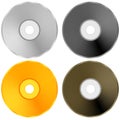 Colorful Realistic Compact Discs