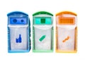 Colorful Recycle Bin For Garbage And Separate Type Object