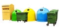 Colorful Recycle Bins