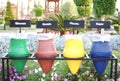 Colorful Recycle Bins