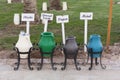 Colorful Recycle Bins photo