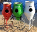 Colorful Recycle Trashcans Royalty Free Stock Photo