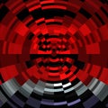 Colorful red black purple circles contrasts lines forms abstract bright vivid background
