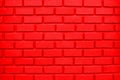 Colorful Red Brick Wall Background OR Colorful Red Brick Wall Background Royalty Free Stock Photo