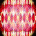 Colorful red and dot digital art abstract backgroud