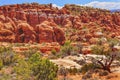 Colorful Red Fiery Furnace Hoodoos Arches National Park Moab Utah Royalty Free Stock Photo