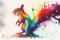 Colorful squirrel Royalty Free Stock Photo