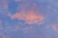 Colorful with red, orange and blue dramatic sky on the clouds for abstract background. Romantic sunset background with beautiful Royalty Free Stock Photo