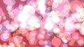 Colorful red pink tone light bubble divine dimension bokeh blur absract