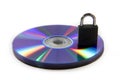 Colorful Reflected DVD and Data Security Royalty Free Stock Photo