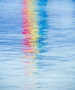 Colorful reflection in ocean Royalty Free Stock Photo
