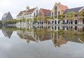 Colorful Reflections of Buildings, Alesund, China Royalty Free Stock Photo