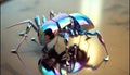 Colorful Reflective Metallic Ant Insect by Generate AI