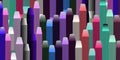 colorful regular blunt pencil illustration for cover and banner design Royalty Free Stock Photo