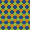 Colorful Regular Hexagon Abstract Background