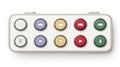 Colorful Remote Control Buttons for Modern Electronics and Multimedia Devices Royalty Free Stock Photo