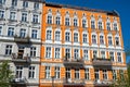 Colorful renovated old apartment buildings Royalty Free Stock Photo