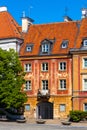 Colorful renovated tenement houses of historic New Town quarter - Nowe Miasto - at Rynek Nowego Miasta New Town Market Square in