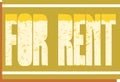 Colorful for rent badge isolated Royalty Free Stock Photo