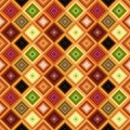 Colorful repeating diagonal square pattern - vector tile mosaic background graphic Royalty Free Stock Photo