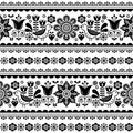 Indian trucks art seamless pattern, Pakistani colorful truck floral design with lotus flower, leaves and abstract shapes