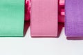 Colorful resistance fitness bands close-up Royalty Free Stock Photo