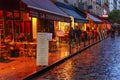 Colorful Restaurants Latin Quarter West Bank Paris France