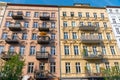 Colorful restored old residential construction in Berlin Royalty Free Stock Photo