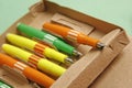 Colorful retro fountain pens