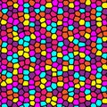 Colorful Retro Pattern Of Stained Glass Geometric Shapes Abstract Background