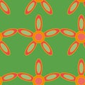 Colorful retro repeat pattern print background design