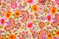 Colorful retro tapestry textile pattern