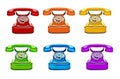 Colorful Retro Telephones