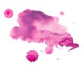 Colorful retro vintage abstract watercolour / aquarelle art hand paint on white background Royalty Free Stock Photo