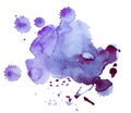 Colorful retro vintage abstract watercolour / aquarelle art hand paint on white background Royalty Free Stock Photo